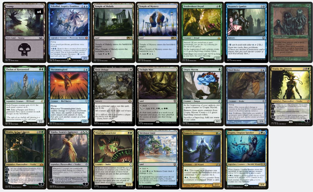 Token Proliferation & Infect - Xavier Sal, Infested Captain - Custom EDH Commander Deck