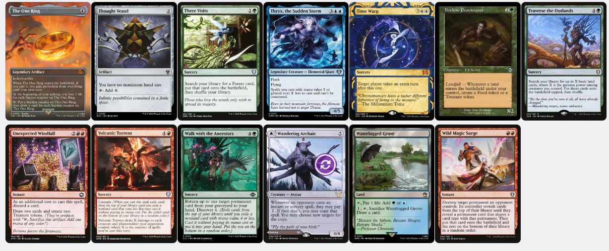 Cascade Chaos - Maelstrom Wanderer - Custom Commander Deck