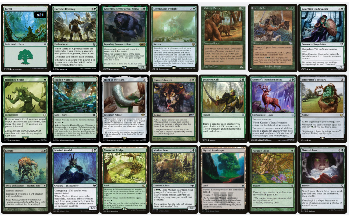 Bear Tribal & Wild Strength - Ayula, Queen Among Bears - Custom EDH Commander Deck