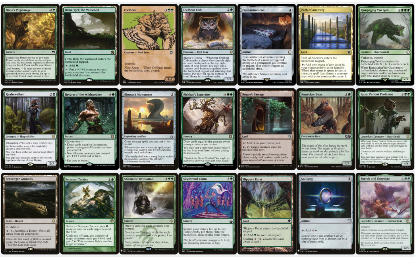 Bear Tribal & Wild Strength - Ayula, Queen Among Bears - Custom EDH Commander Deck