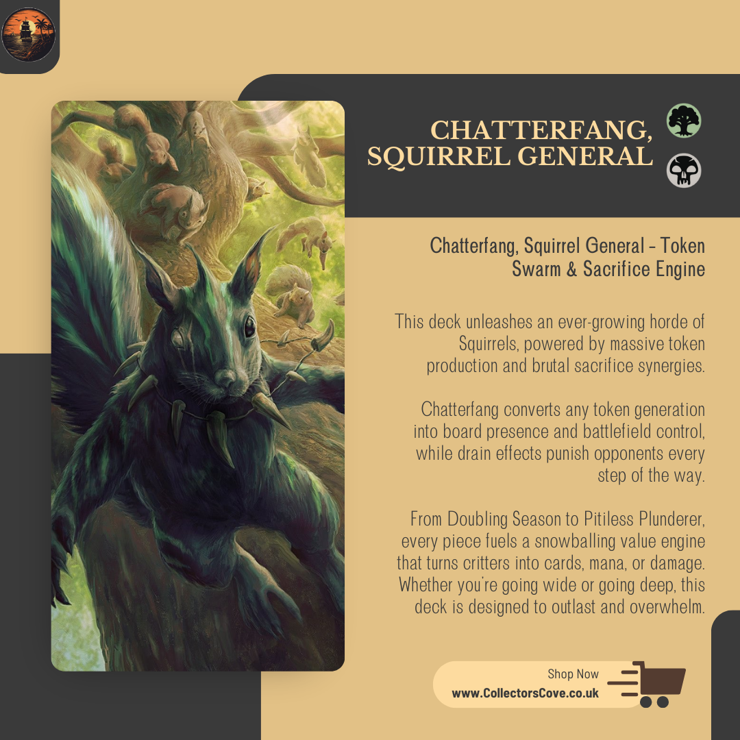 Squirrel Swarm & Sacrifice Synergy - Chatterfang, Squirrel General - Custom EDH Commander Deck