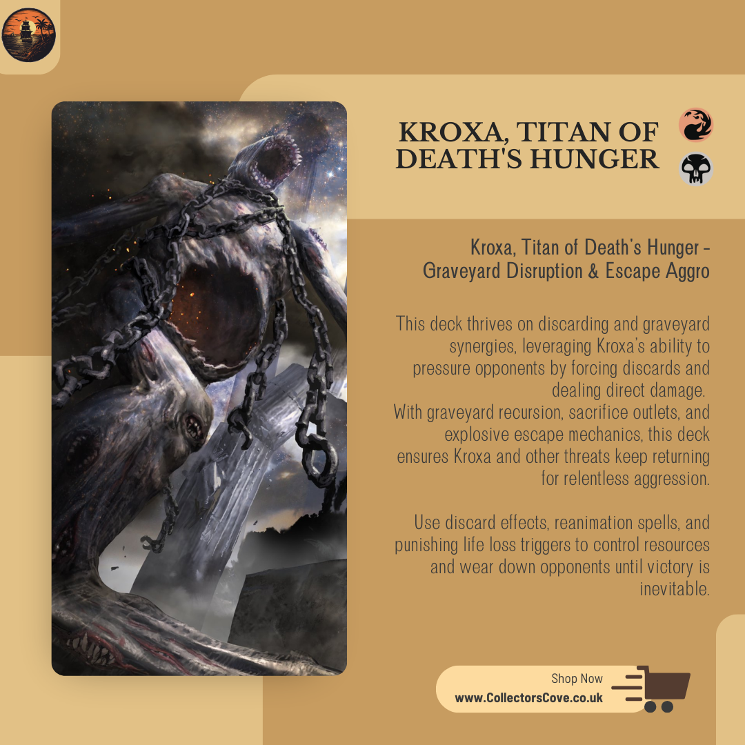 Graveyard Disruption & Escape Aggro - Kroxa, Titan of Death's Hunger - Custom Commander Deck