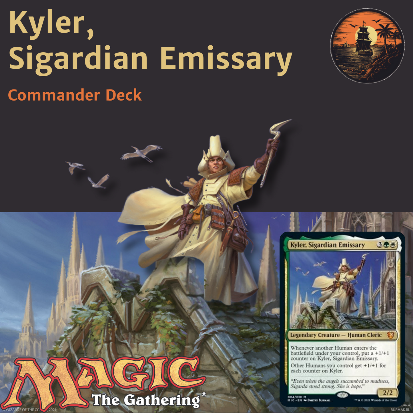Human Tribal Domination - Kyler, Sigardian Emissary - Custom Commander Deck