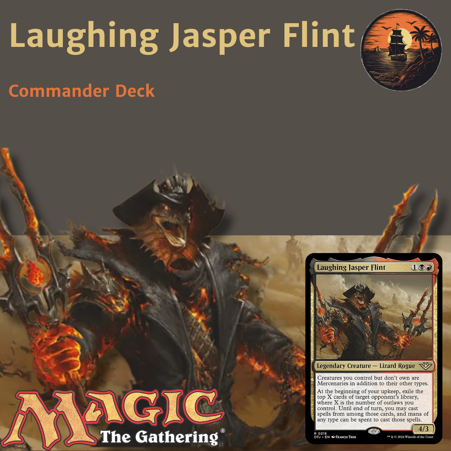 Mercenary Theft & Control - Laughing Jasper Flint - Custom EDH Commander Deck