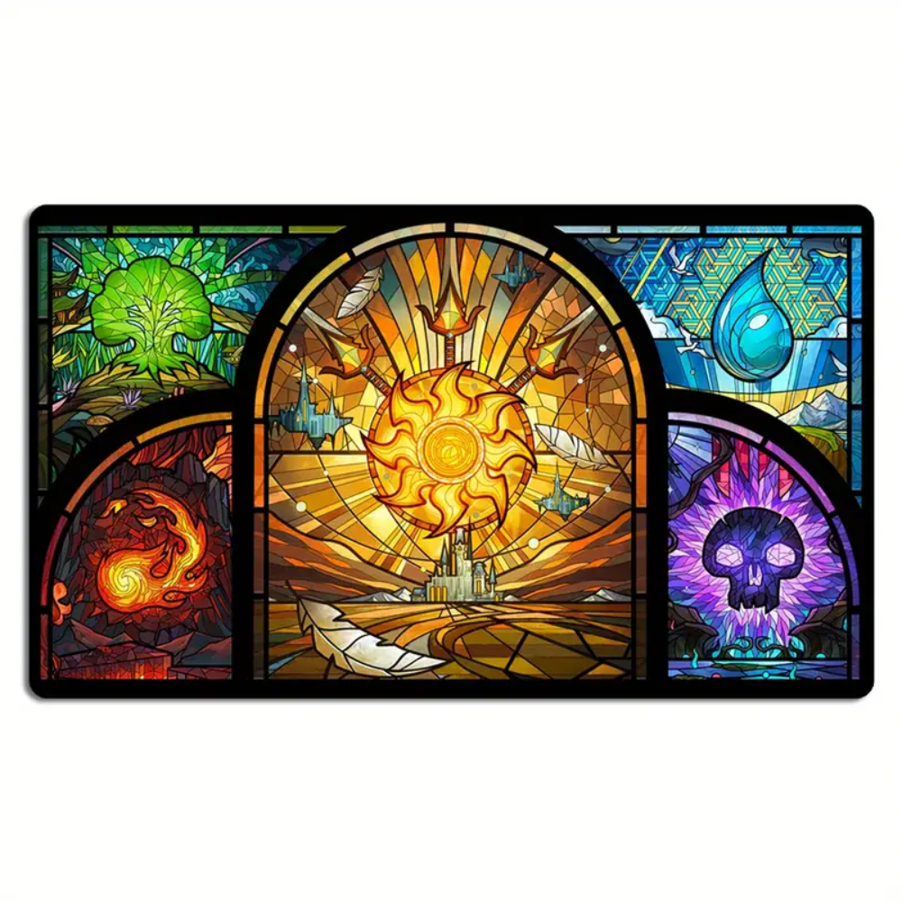 1x Playmat - Stained Glass Style Art