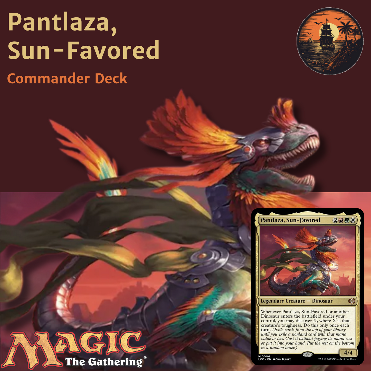 Dinosaur Discoveries & Combat Power - Pantlaza, Sun-Favored - Custom Commander Deck