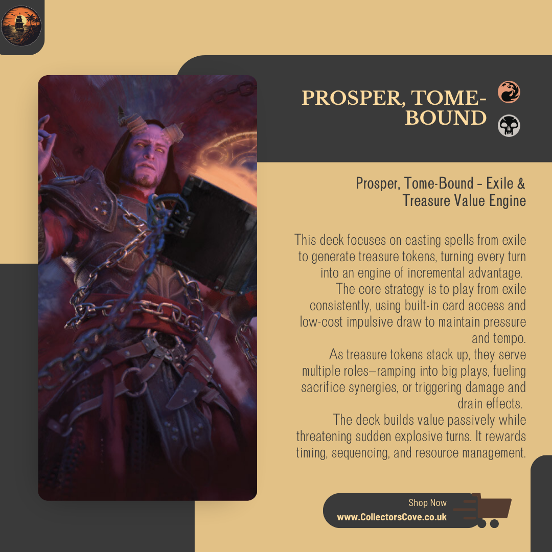 Exile & Treasure Value Engine - Prosper, Tome-Bound - Custom Commander Deck