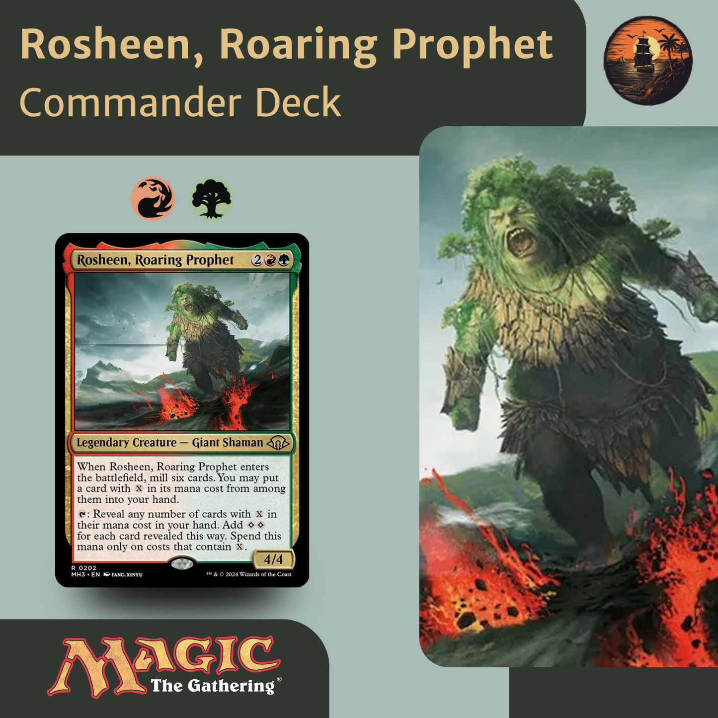 Rosheen, Roaring Prophet – Gruul X-Spell Hydra Ramp Deck