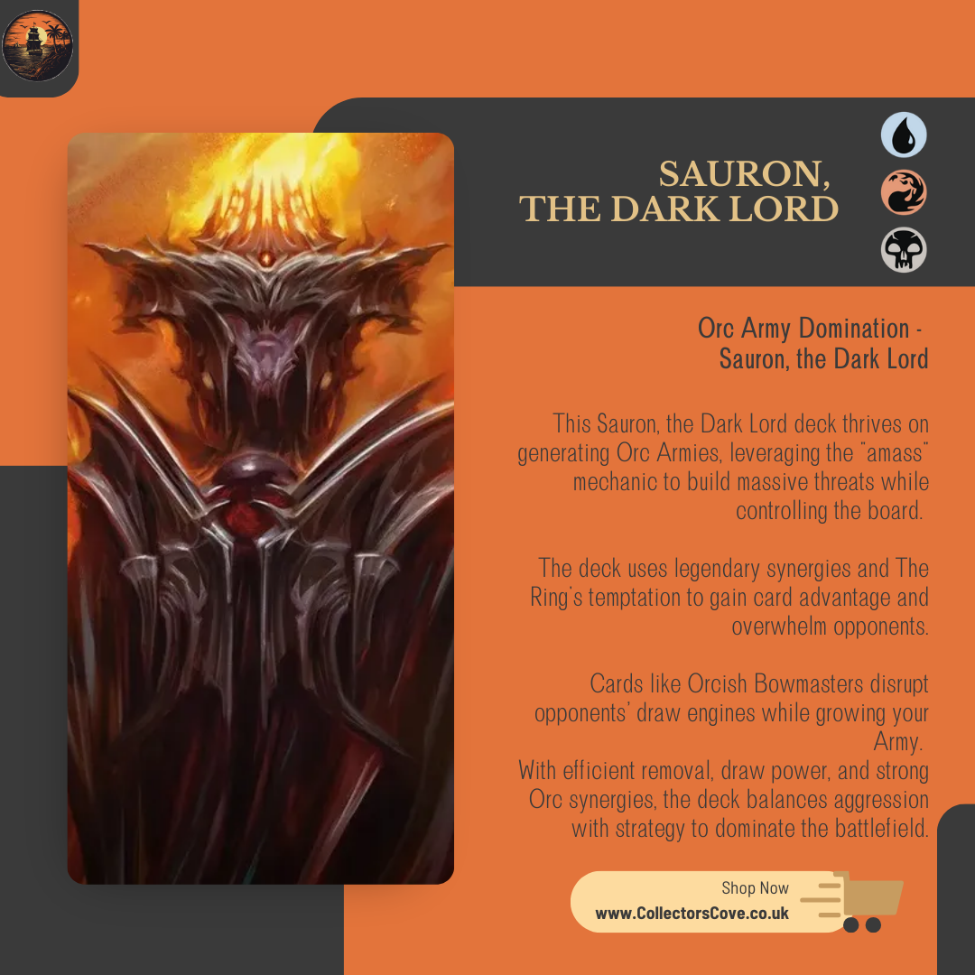 Orc Army Domination - Sauron, the Dark Lord - Custom Commander Deck