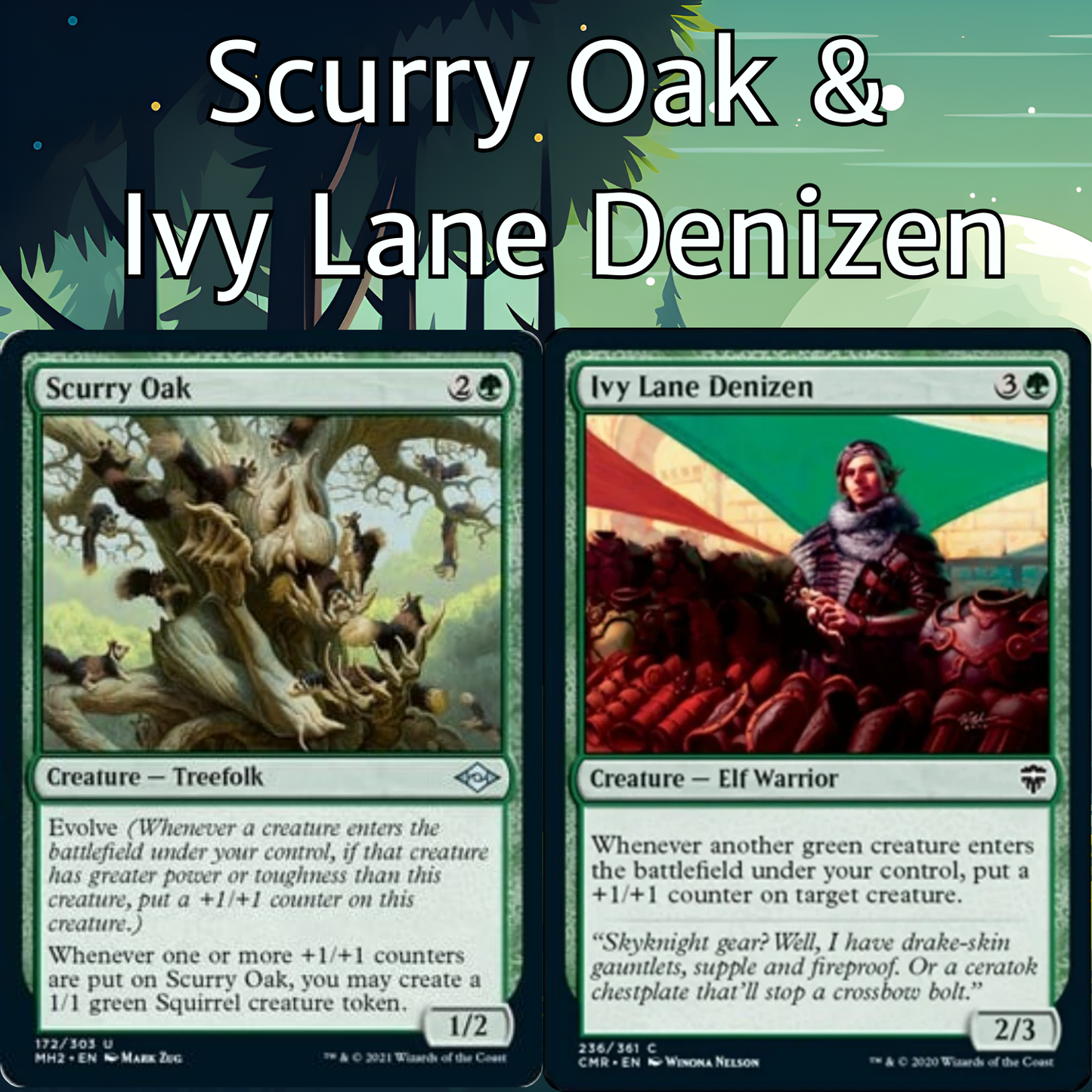 Scurry Oak + Ivy Lane Denizen - 2 CARD COMBO