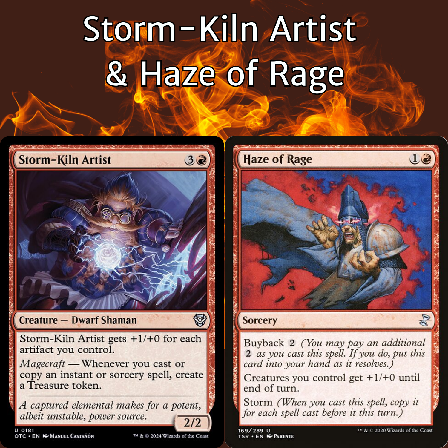 Storm-Kiln Artist + Haze of Rage - 2 Card Combo Collectors Cove Storm-Kiln Artist + Haze of Rage - 2 Card Combo Collectors Cove