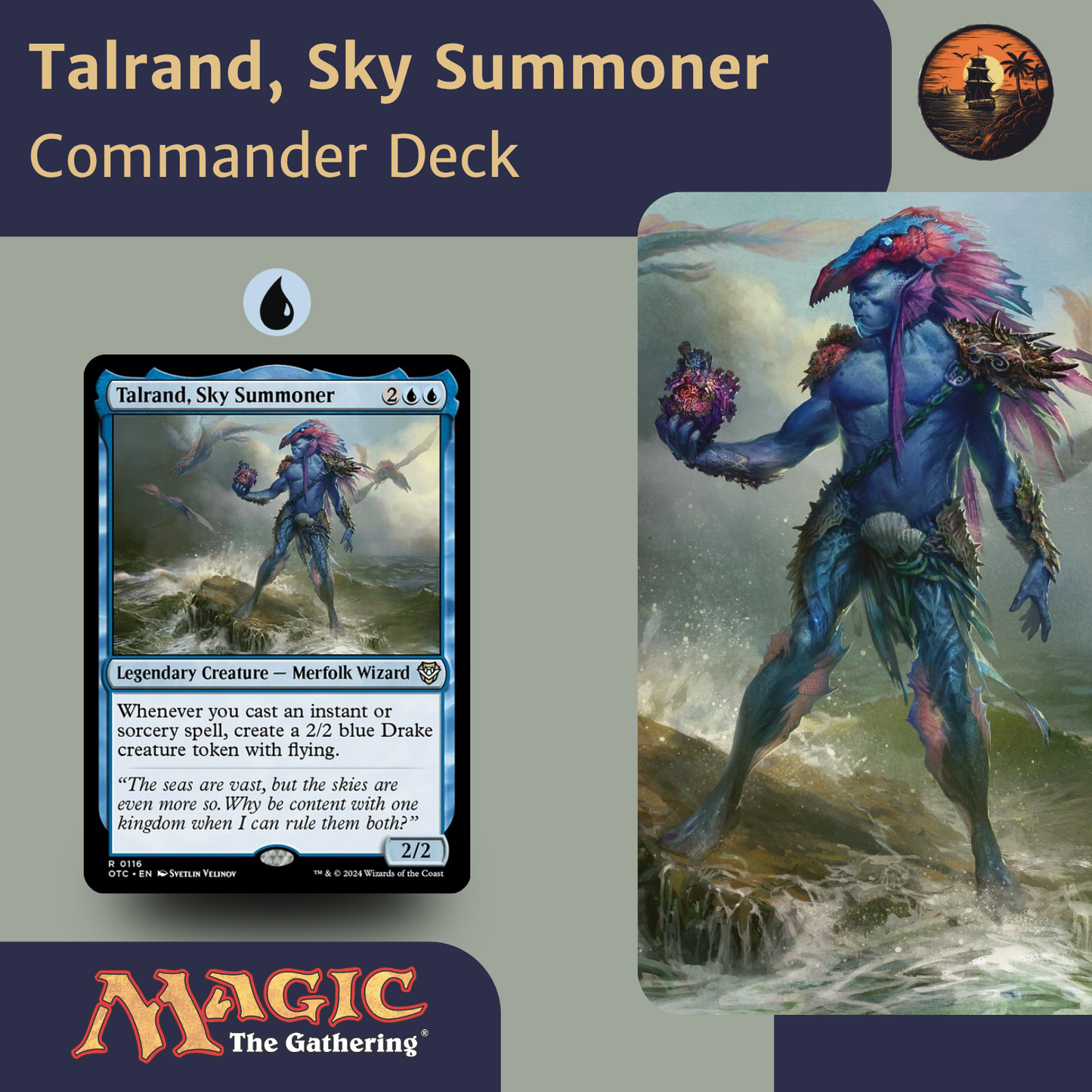 Spellslinger Drake Swarm - Talrand, Sky Summoner - Custom Commander Deck