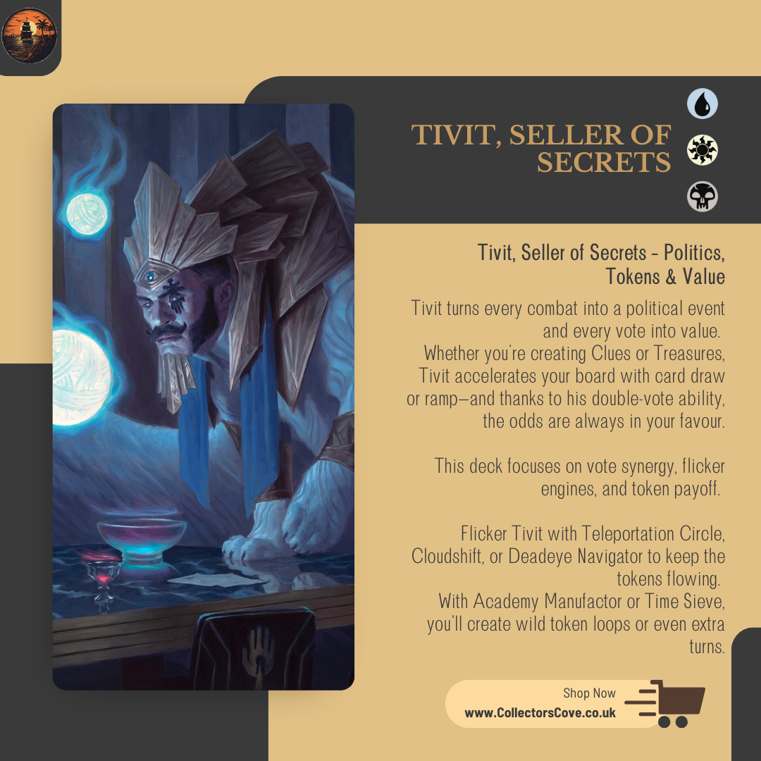 Politics - Tivit, Seller of Secrets - Custom Commander Deck