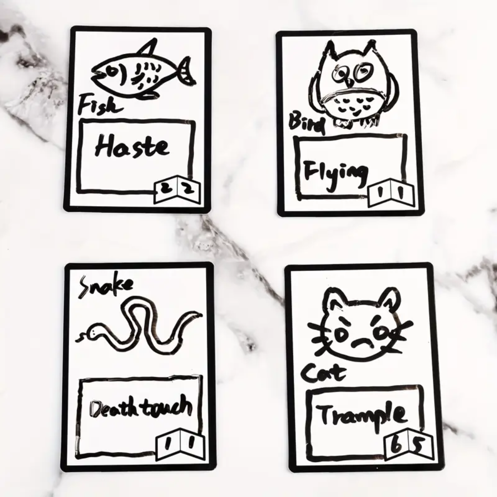 10pcs Reusable Dry Erase MTG Tokens with Marker