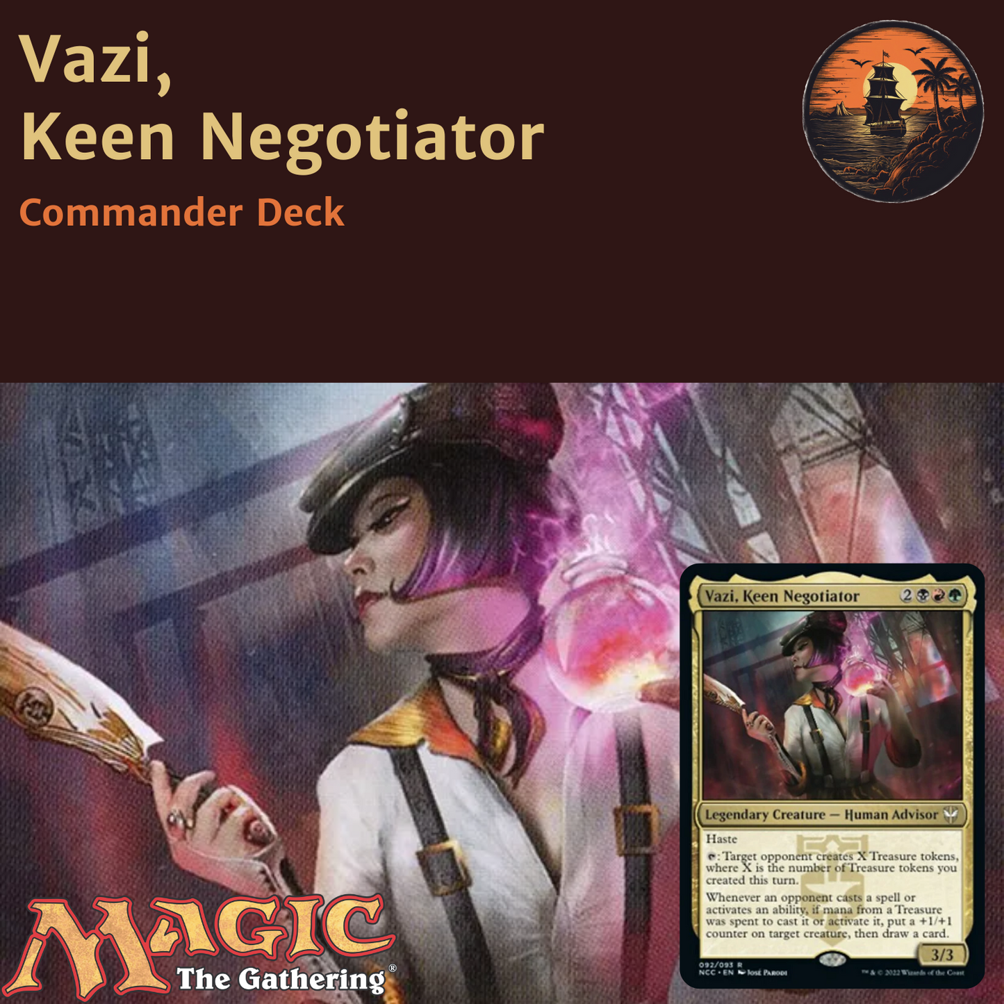 Treasures, Punishment & Profit - Vazi, Keen Negotiator - Custom Commander Deck
