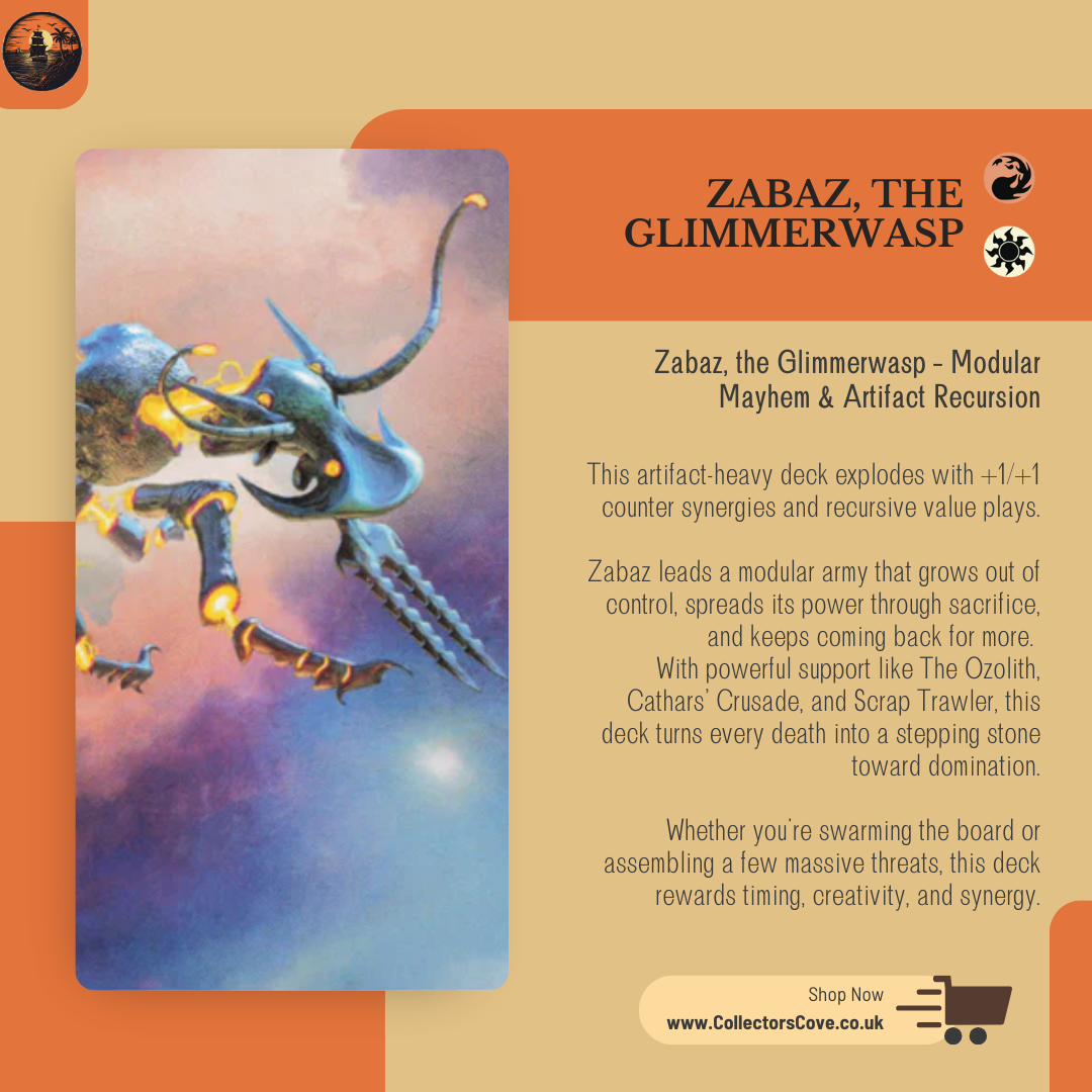 Modular & Artifact Synergy - Zabaz, the Glimmerwasp - Custom Commander Deck