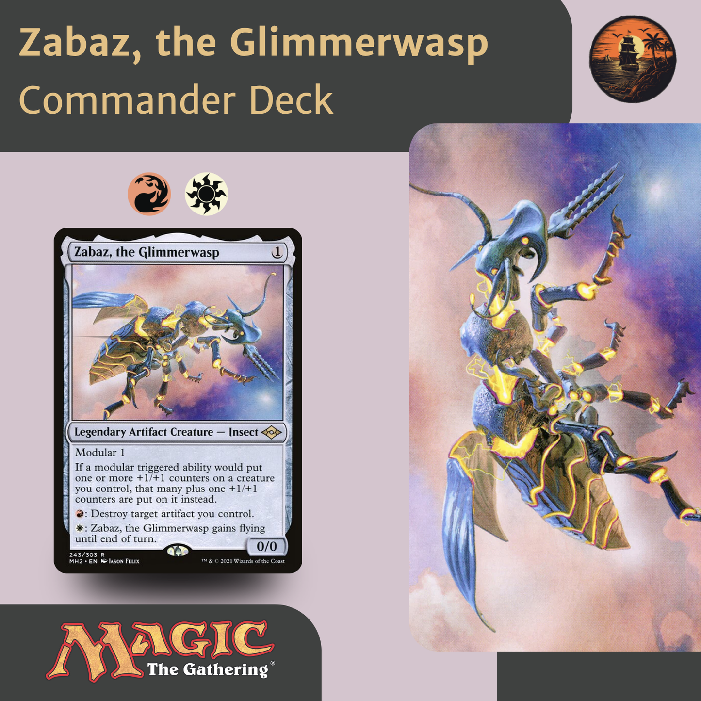 Zabaz, the Glimmerwasp – Modular Mayhem & Artifact Recursion