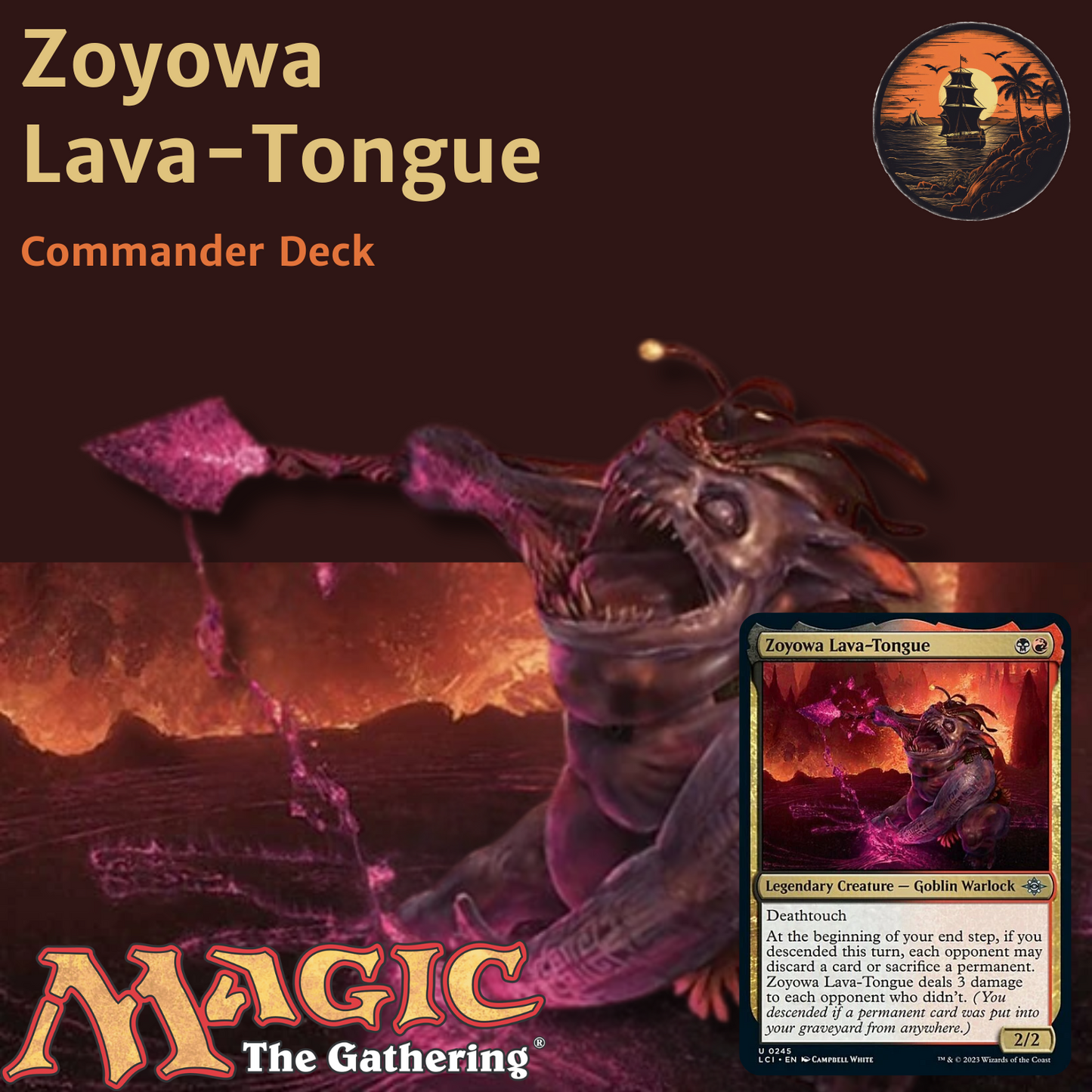 Sacrifice & Punishment - Zoyowa Lava-Tongue - Custom EDH Commander Deck