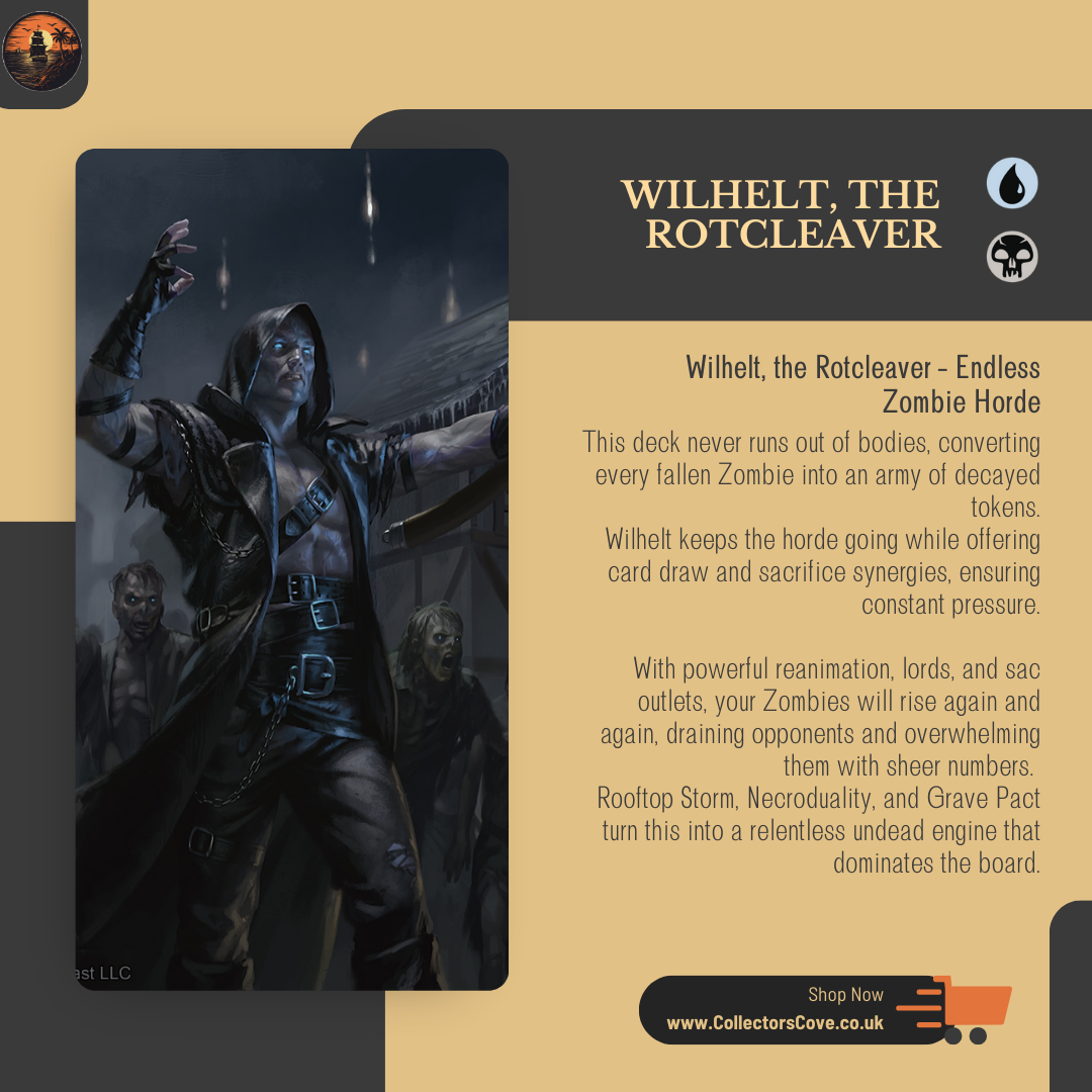 Zombie Horde - Wilhelt, the Rotcleaver - Custom Commander Deck