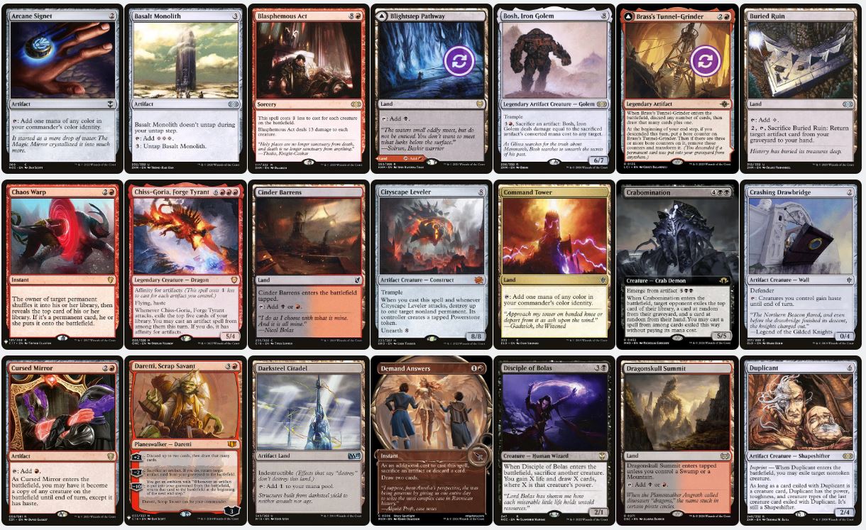 Artifact Sacrifice - Imskir Iron-Eater - Custom Commander Deck