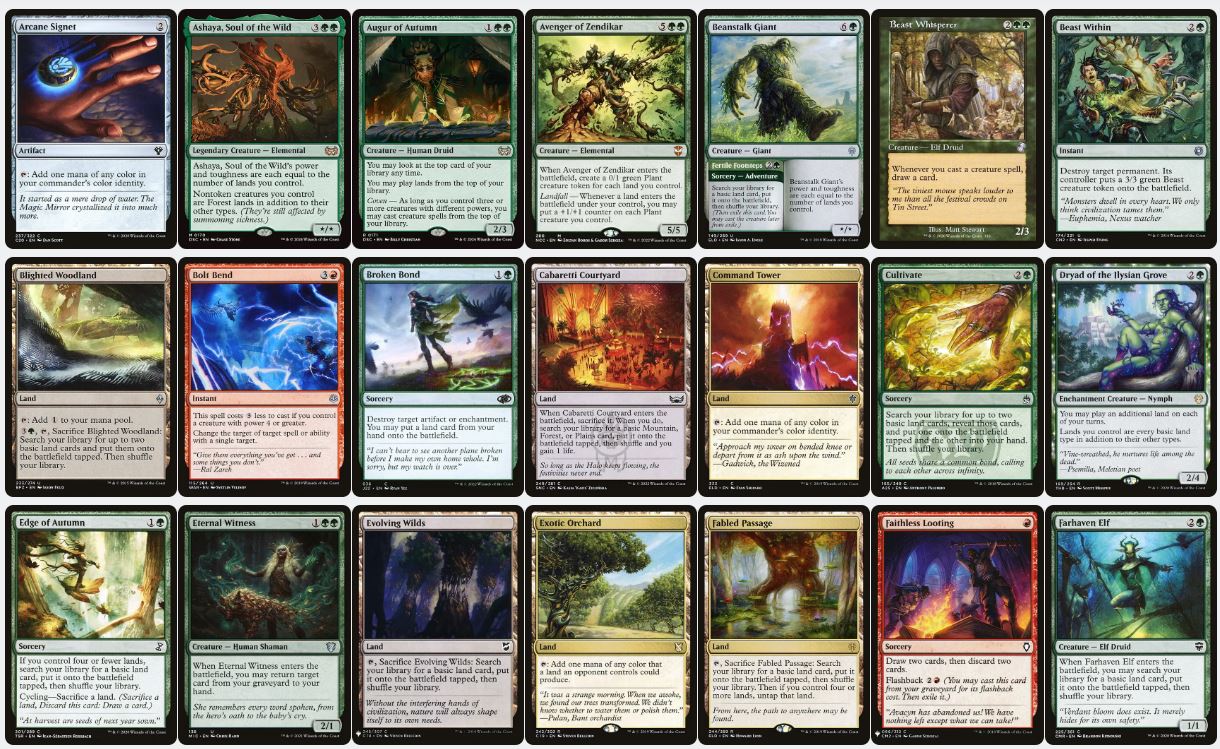 Landfall Ramp Deck - Omnath, Locus of Rage - Custom Commander Deck