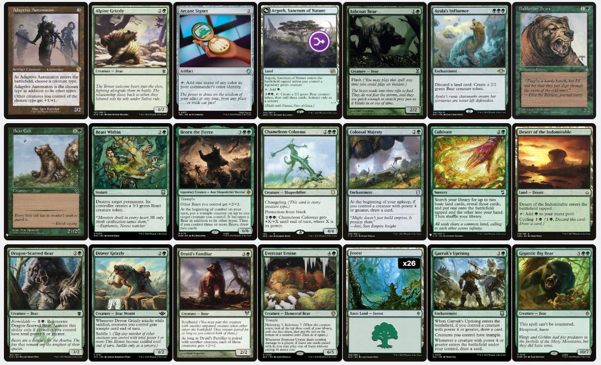 Ayula, Queen Among Bears - Custom EDH Commander Deck