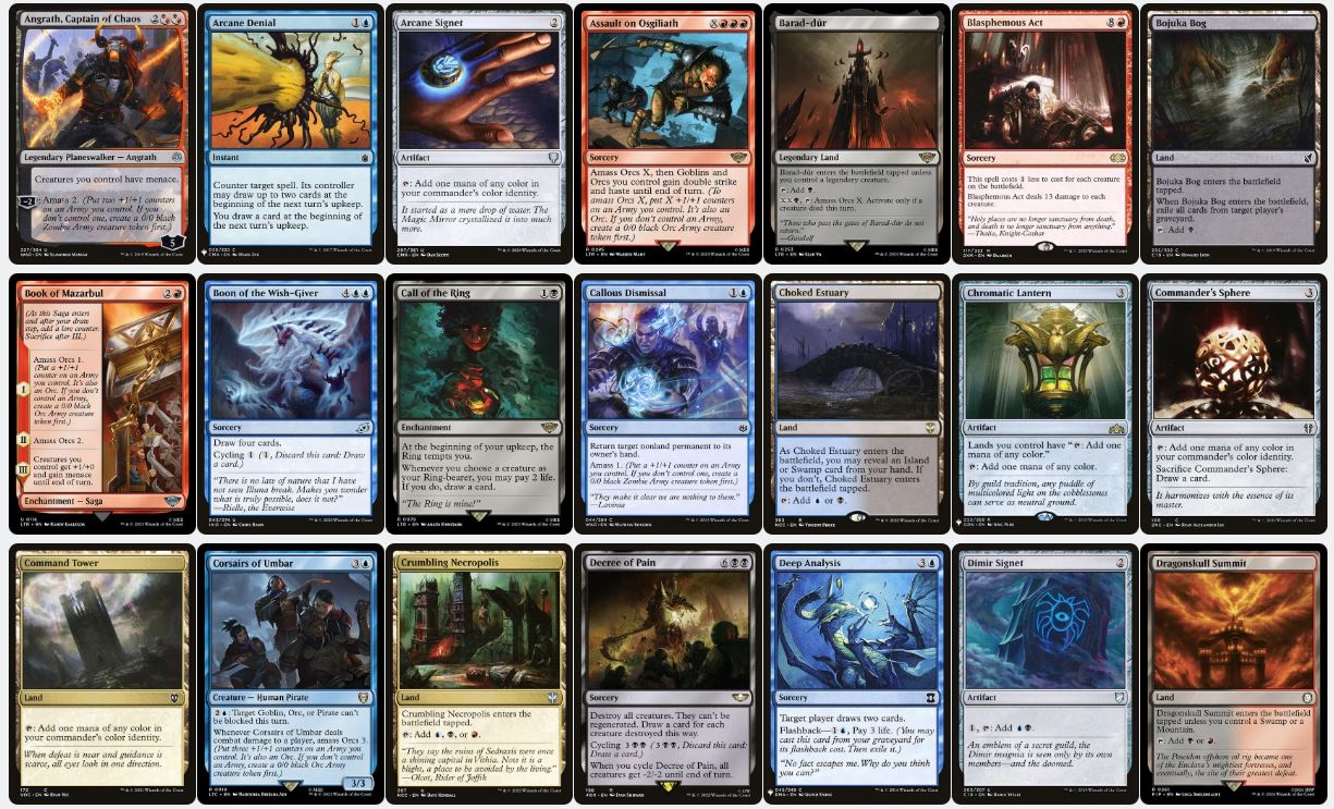 Sauron, the Dark Lord - Custom Commander Deck