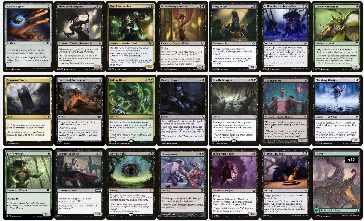 Dina, Soul Steeper - Custom Commander Deck