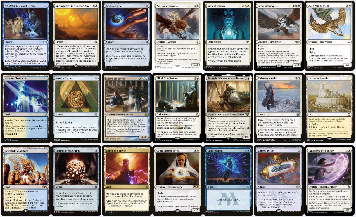 Stax Control - Lavinia, Azorius Renegade - Custom Commander Deck