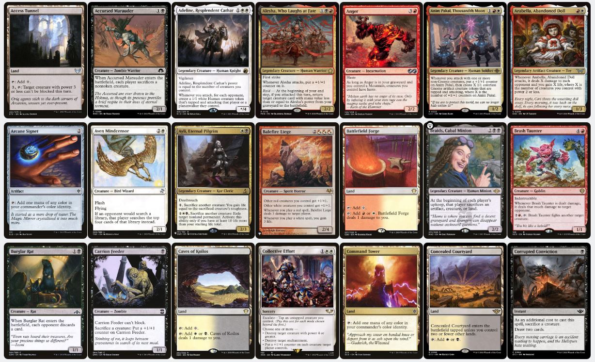 Alesha, Who Smiles at Death - Custom Commander Deck