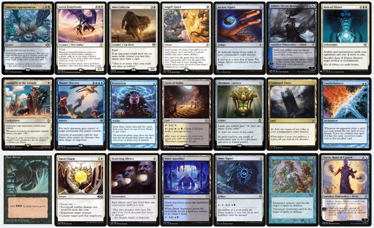 Control & Hand Theft - Sen Triplets - Custom Commander Deck