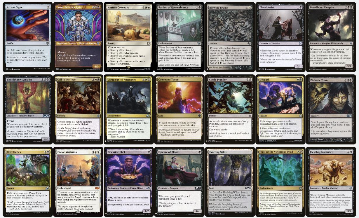 Aristocrats & Drain Control - Denethor, Ruling Steward - Custom Commander Deck