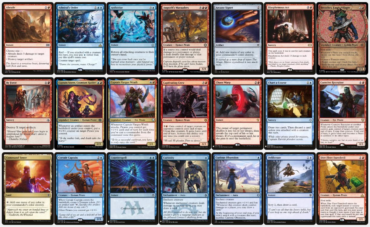 Breeches, Brazen Plunderer & Malcolm, Keen-Eyed Navigator - Custom Commander Deck