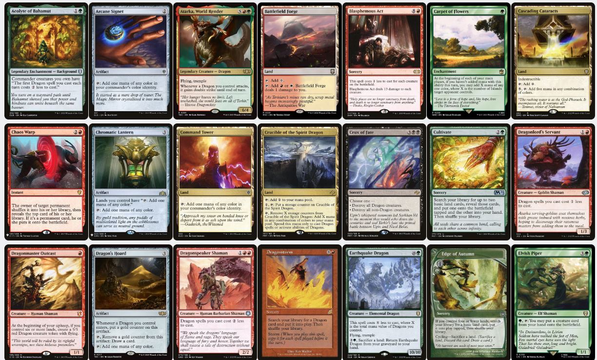 Dragon Tribal - Tiamat - Custom Commander Deck