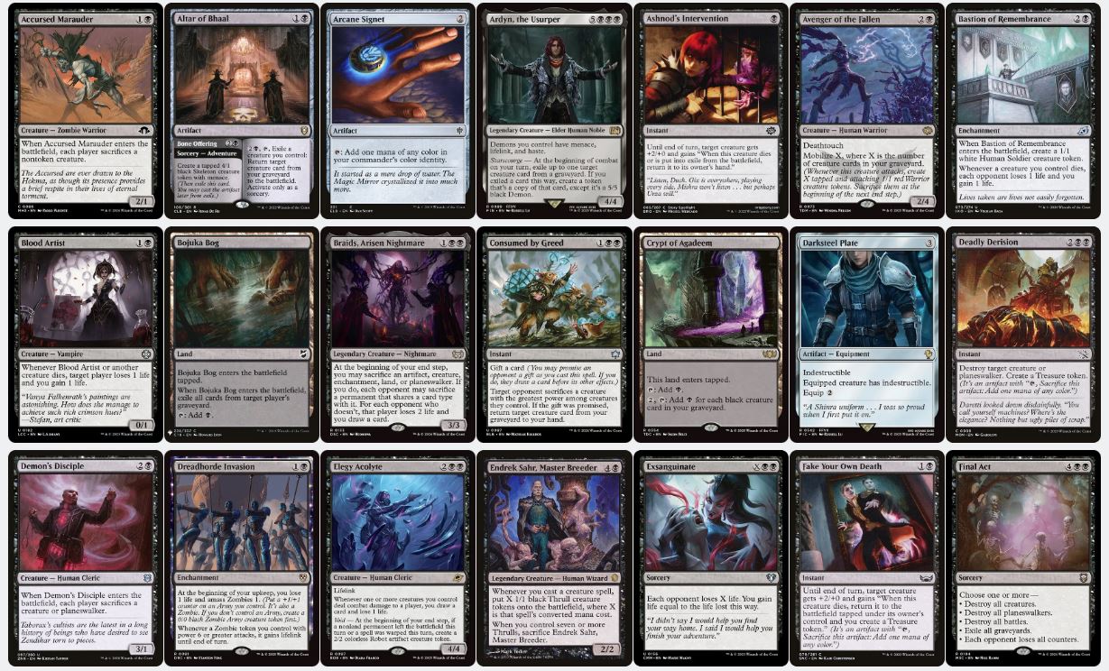 Sephiroth, Fabled SOLDIER - Custom Commander Deck