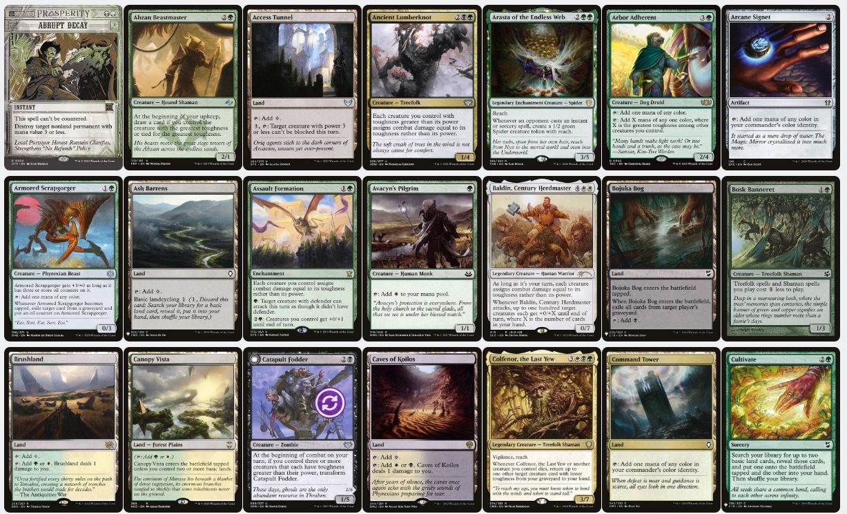 Toughness Matters - Doran, the Siege Tower - Custom Commander Deck