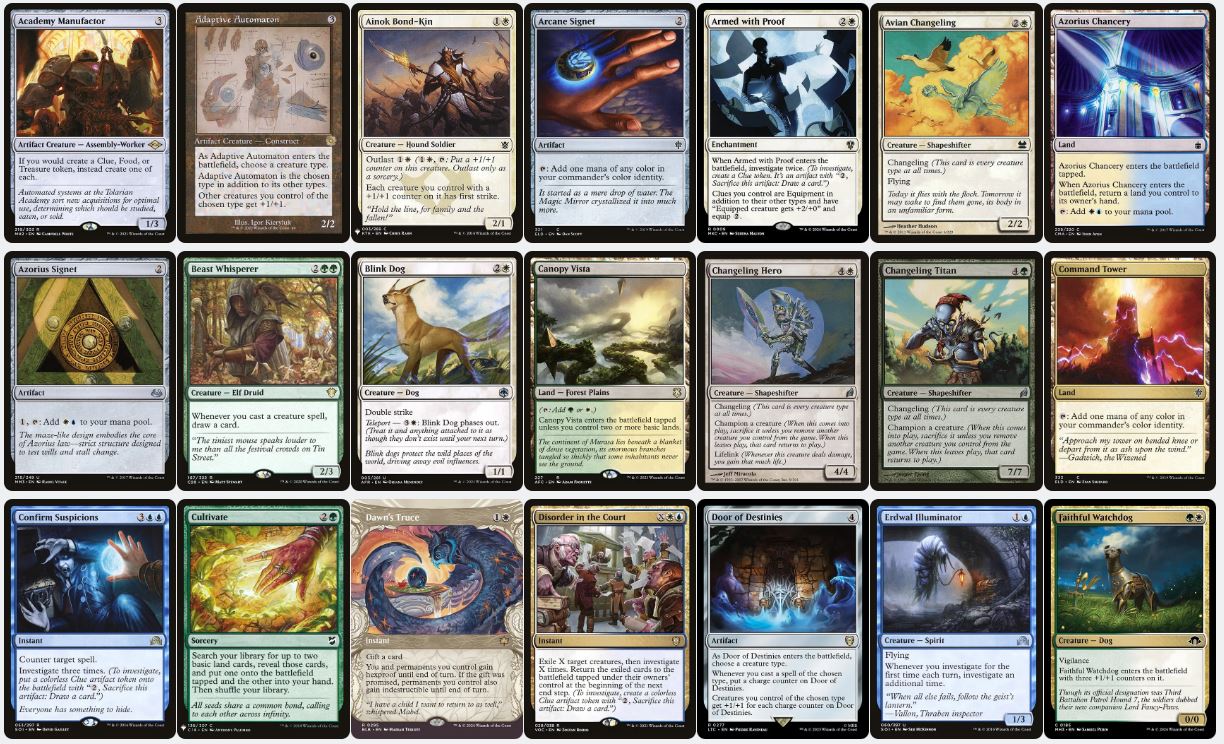 Dog Tribal and Token Deck - Sophia, Dogged Detective - Custom Commander Deck