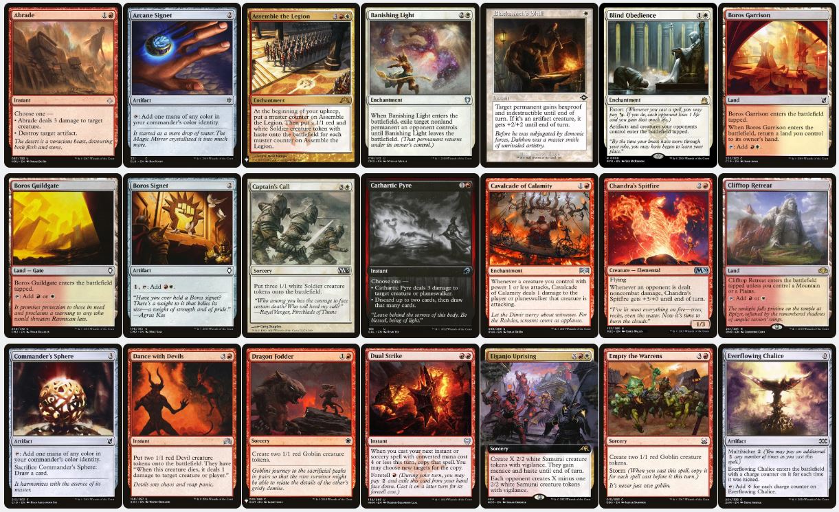 Token Aggro and Burn - Aurelia, the Law Above - Custom Commander Deck