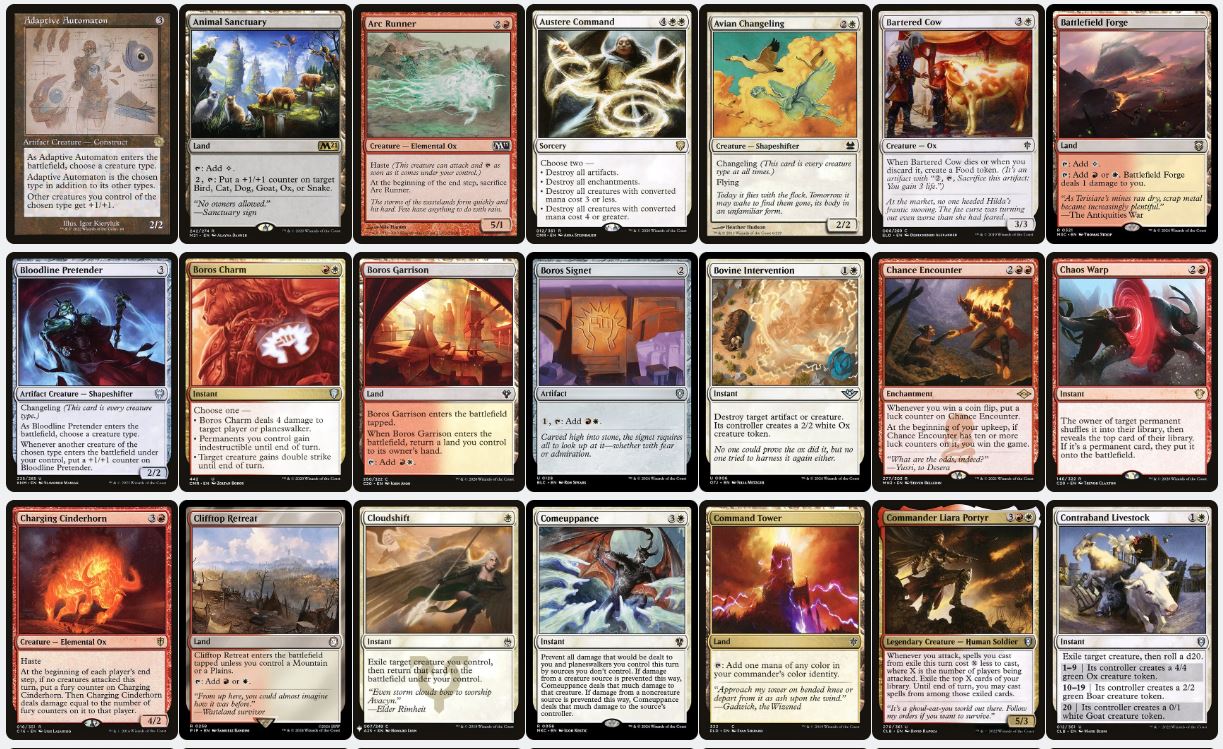 Oxen Tribal & Double Strike Power - Bruse Tarl, Roving Rancher - Custom EDH Commander Deck