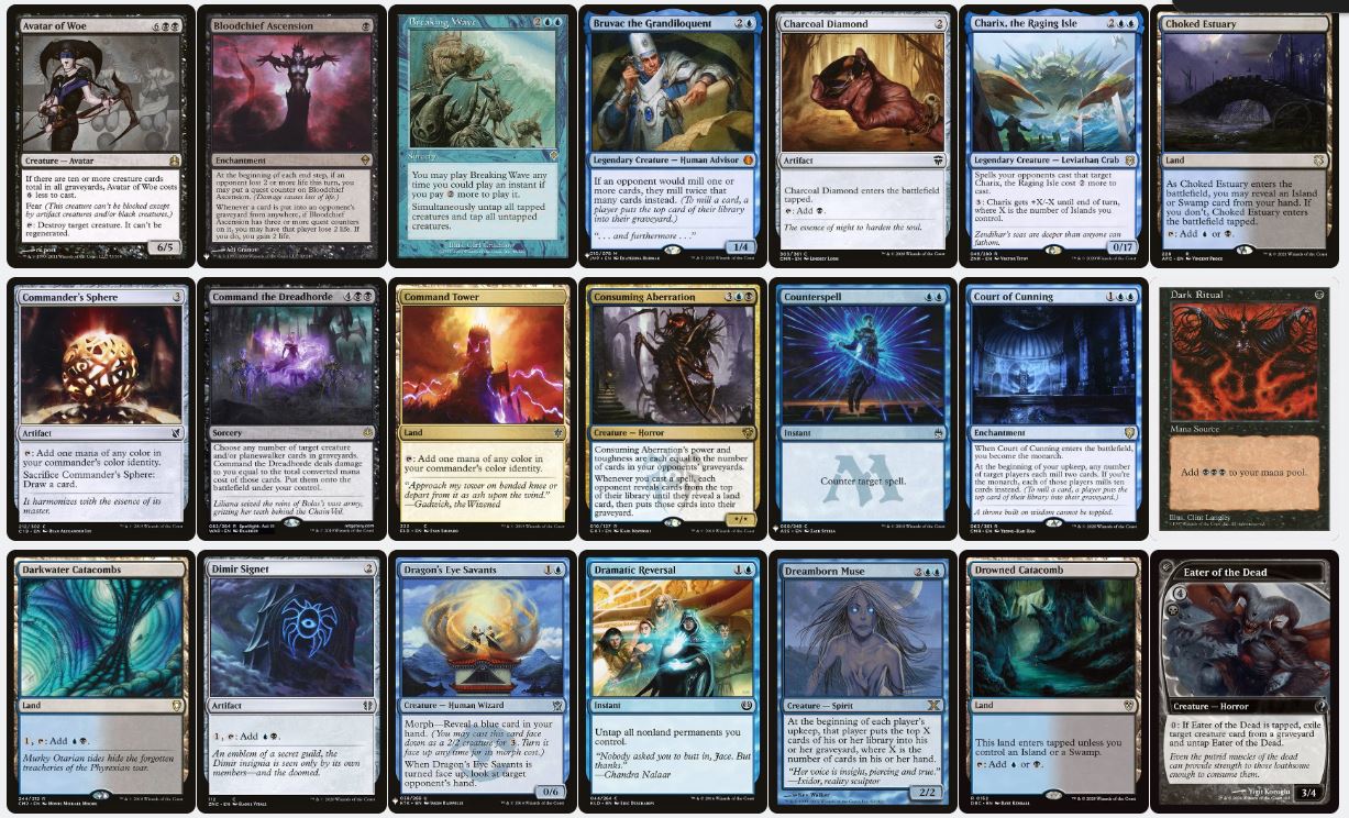 Toughness Based Mill Control - Phenax, God of Deception - Custom Commander Deck
