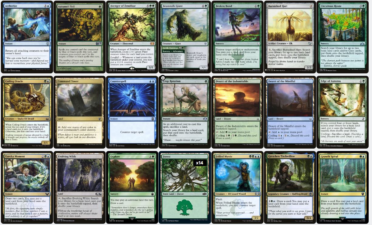 Tatyova, Benthic Druid - Custom Commander Deck