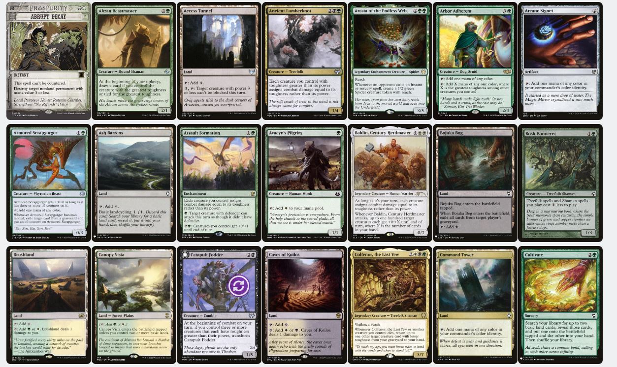 Doran, Besieged by Time - Custom Commander Deck