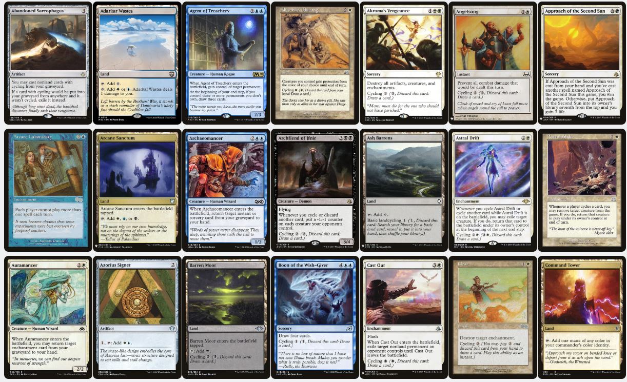 Cycling - Zur the Enchanter - Custom EDH Commander Deck