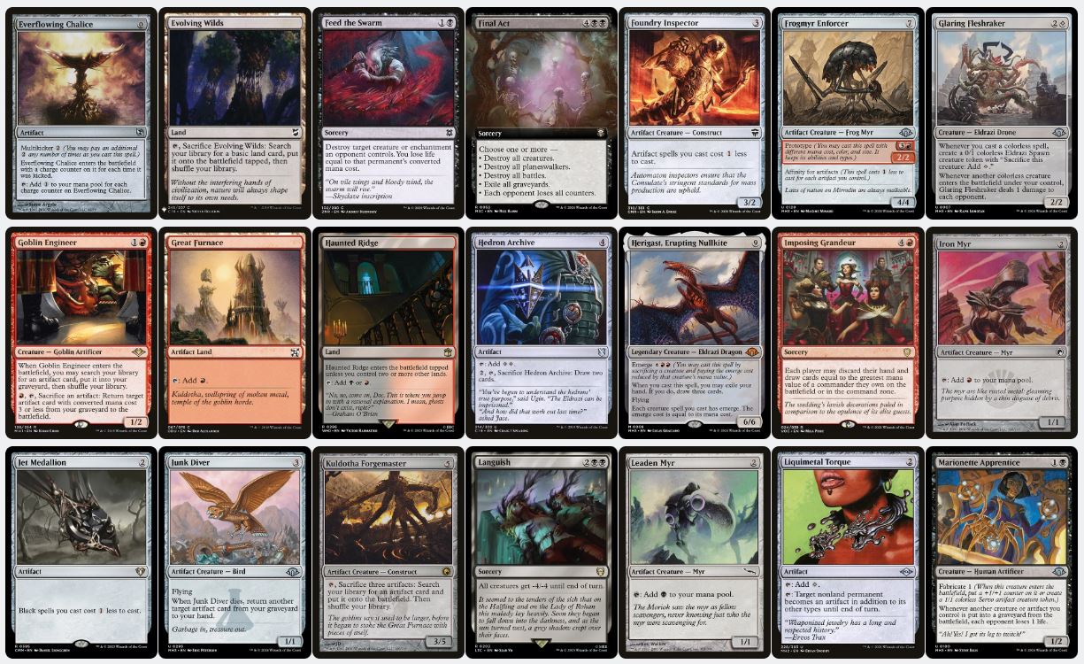 Artifact Sacrifice - Imskir Iron-Eater - Custom Commander Deck