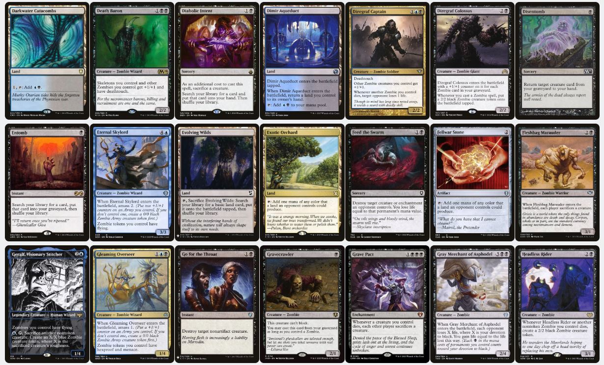 Zombie Horde - Wilhelt, the Rotcleaver - Custom Commander Deck