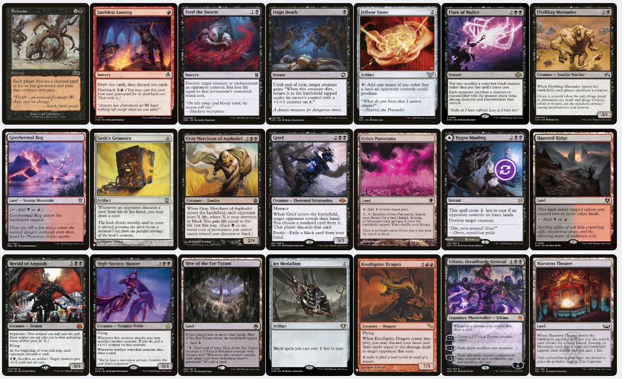 Graveyard Disruption & Escape Aggro - Kroxa, Titan of Death's Hunger - Custom Commander Deck