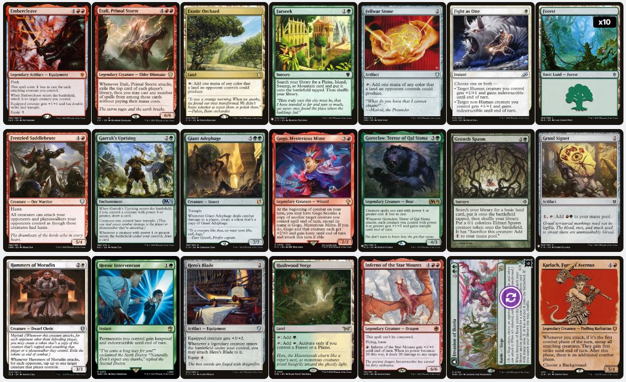 Big Combat & Extra Attacks - Tifa, Martial Artist - Custom Commander Deck