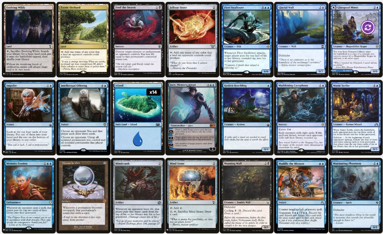 Toughness Based Mill Control - Phenax, God of Deception - Custom Commander Deck