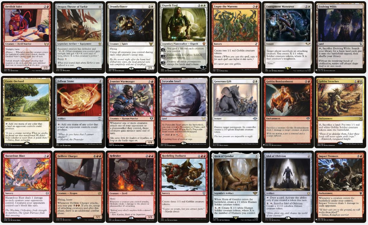 Token Swarm Burn - Arabella, Abandoned Doll - Custom Commander Deck