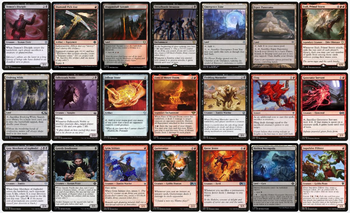 Sacrifice Synergies & Aggressive Damage - Rakdos, the Muscle - Custom EDH Commander Deck